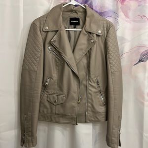 EXPRESS Tan Leather Jacket